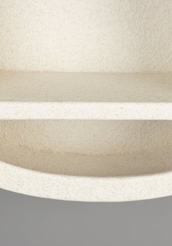 DUTCHBONE Veda vghylde, Lav, m. 1 hylde - beige genbrugsmarmor