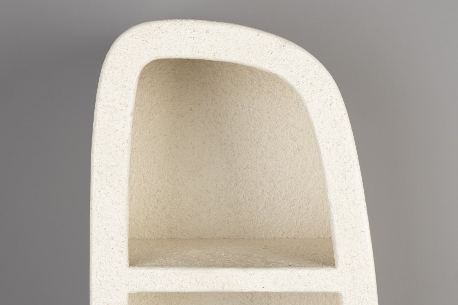 DUTCHBONE Veda vghylde, m. 3 hylder - beige genbrugsmarmor