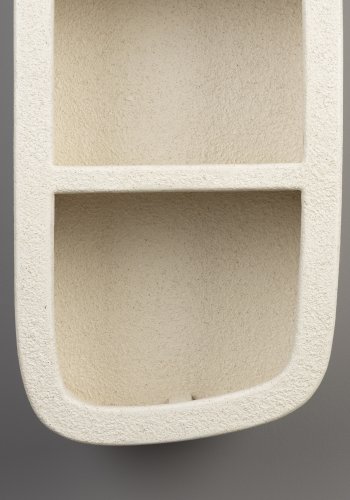 DUTCHBONE Veda vghylde, m. 3 hylder - beige genbrugsmarmor