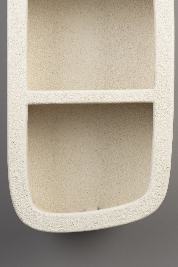 DUTCHBONE Veda vghylde, m. 3 hylder - beige genbrugsmarmor