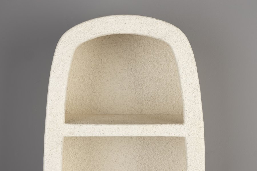 DUTCHBONE Veda vghylde, m. 2 hylder - beige genbrugsmarmor