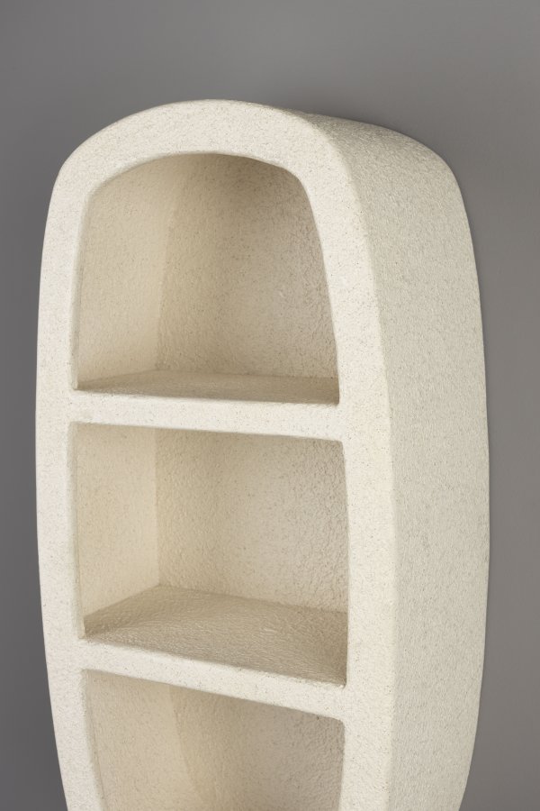 DUTCHBONE Veda vghylde, m. 2 hylder - beige genbrugsmarmor