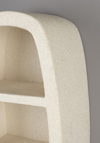 DUTCHBONE Veda vghylde, m. 2 hylder - beige genbrugsmarmor