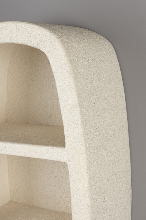 DUTCHBONE Veda vghylde, m. 2 hylder - beige genbrugsmarmor