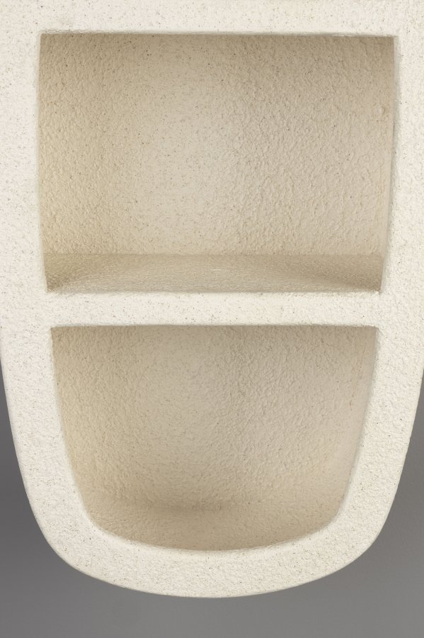 DUTCHBONE Veda vghylde, m. 2 hylder - beige genbrugsmarmor