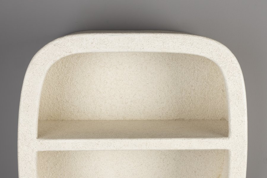 DUTCHBONE Veda vghylde, Midt, m. 1 hylde - beige genbrugsmarmor