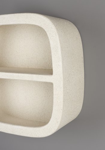 DUTCHBONE Veda vghylde, Midt, m. 1 hylde - beige genbrugsmarmor