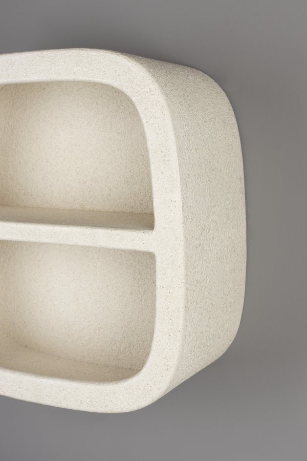 DUTCHBONE Veda vghylde, Midt, m. 1 hylde - beige genbrugsmarmor