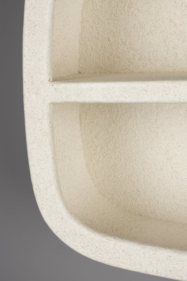 DUTCHBONE Veda vghylde, Midt, m. 1 hylde - beige genbrugsmarmor