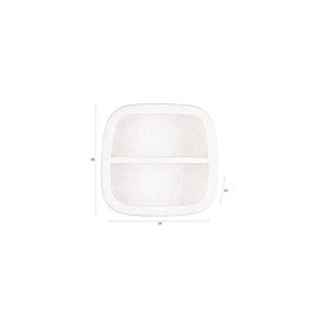 DUTCHBONE Veda vghylde, Midt, m. 1 hylde - beige genbrugsmarmor