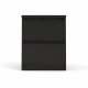 TVILUM Naia sengebord, m. 2 skuffer - sort folie og plastik (40,4x50)