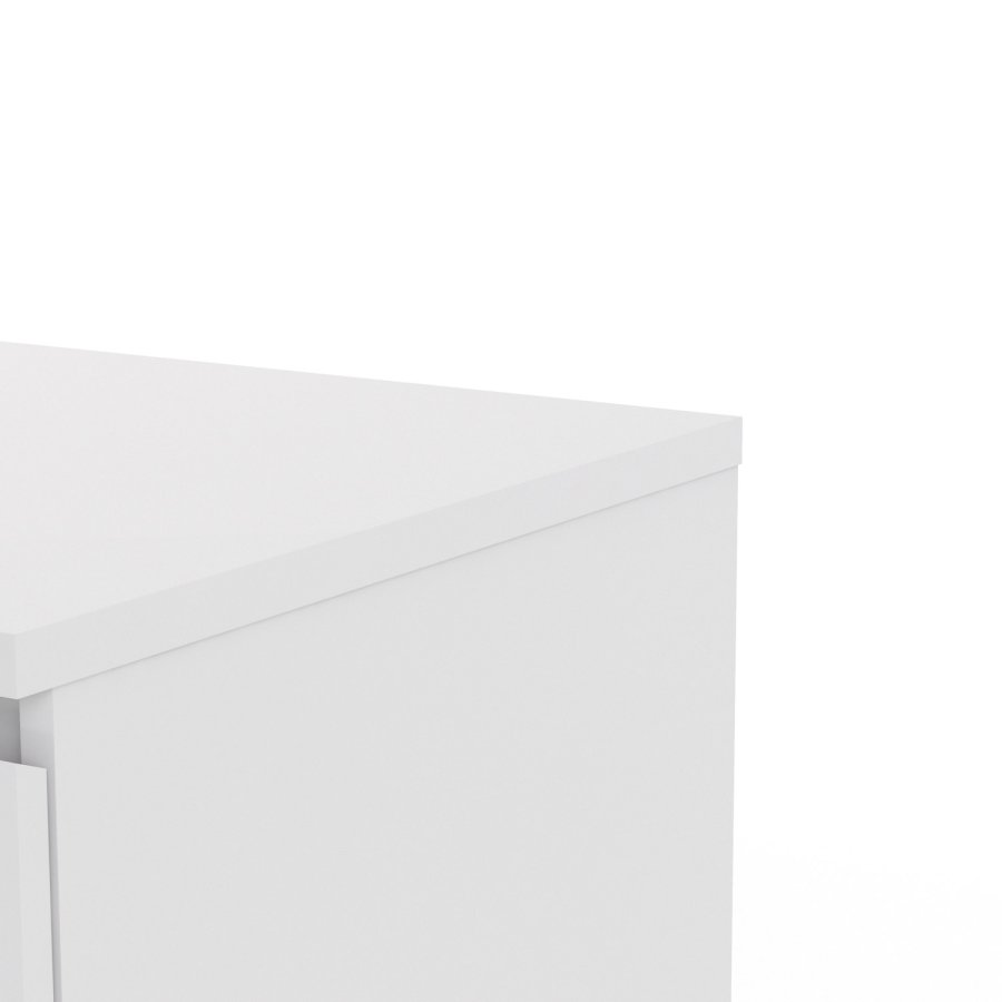 TVILUM Naia kommode -hvid hjglans tr, m. 6 skuffer