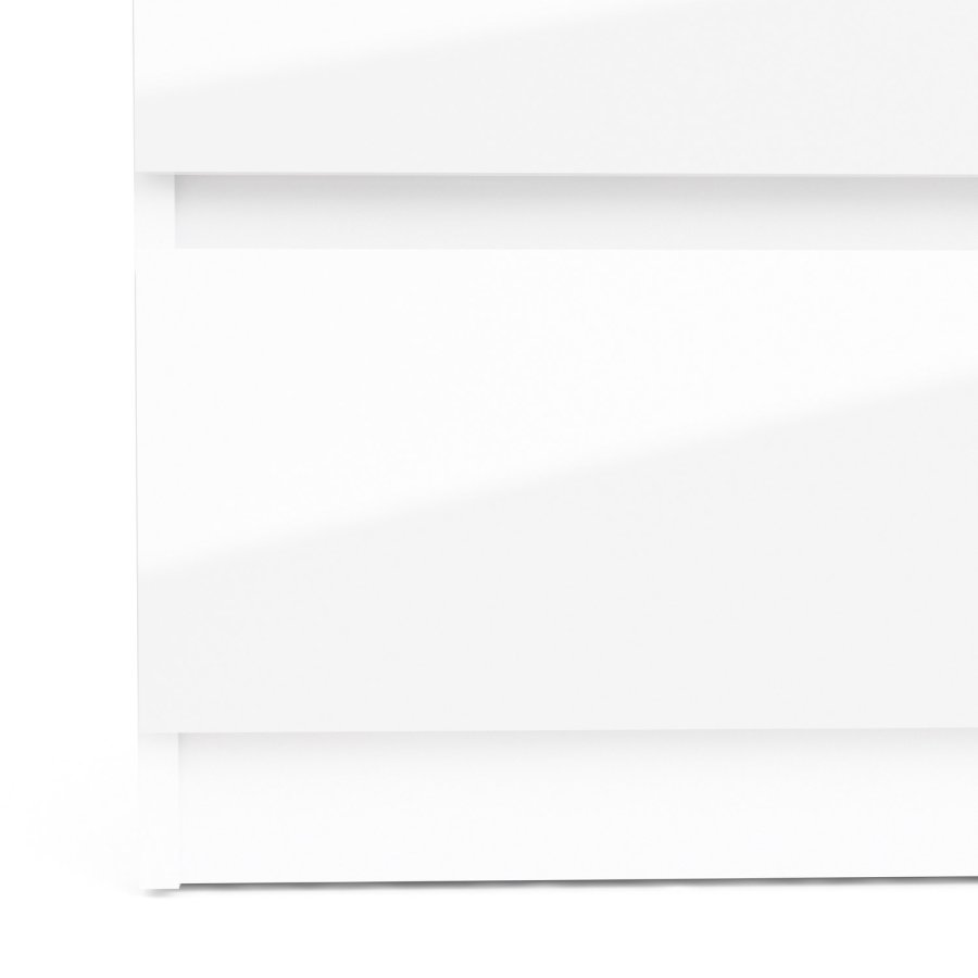 TVILUM Naia kommode -hvid hjglans tr, m. 6 skuffer