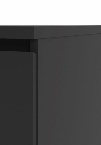 TVILUM Naia kommode, m. 5 skuffer - sort folie og plastik