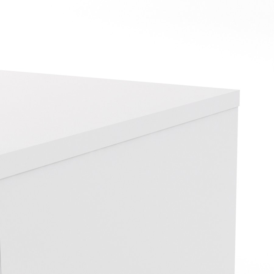 TVILUM Naia sknk - hvid hjglans tr, m. 2 lger og 4 skuffe