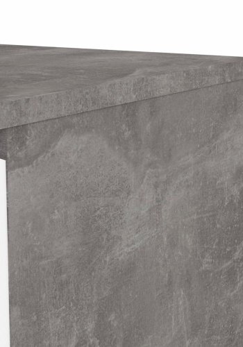 TVILUM Naia kommode, m. 3 skuffer - hvid/gr folie og plastik