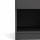 TVILUM Naia sengebord, m. 1 rum og 1 skuffe - sort folie og plastik (40,4x40)