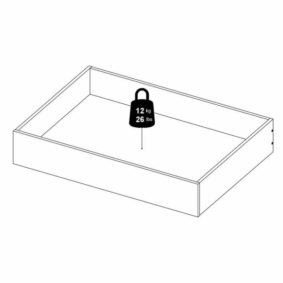 TVILUM Naia sengeskuffe - hvid spnplade (st af 2)