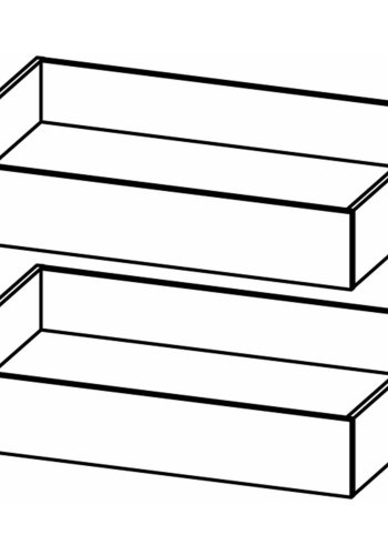 TVILUM Naia sengeskuffe - hvid spnplade (st af 2)