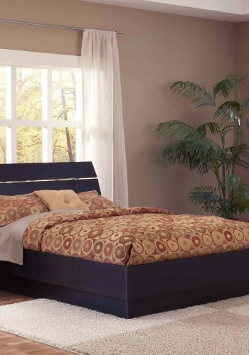 TVILUM Naia natbord - sort ask, m. 2 skuffer 