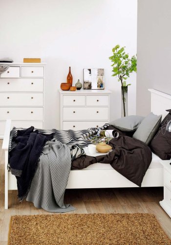 TVILUM Paris sengeramme - hvid tr (140x200)