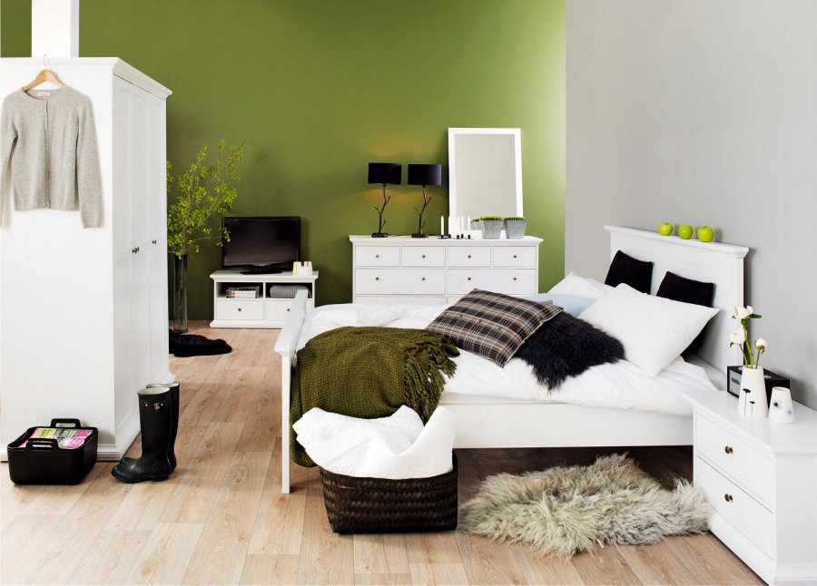 TVILUM Paris sengeramme - hvidt tr, 180x200