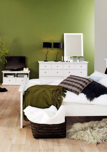 TVILUM Paris sengeramme - hvid tr (180x200)