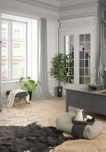 TVILUM Paris sengebord - gr tr, m. 2 skuffer og 1 rum