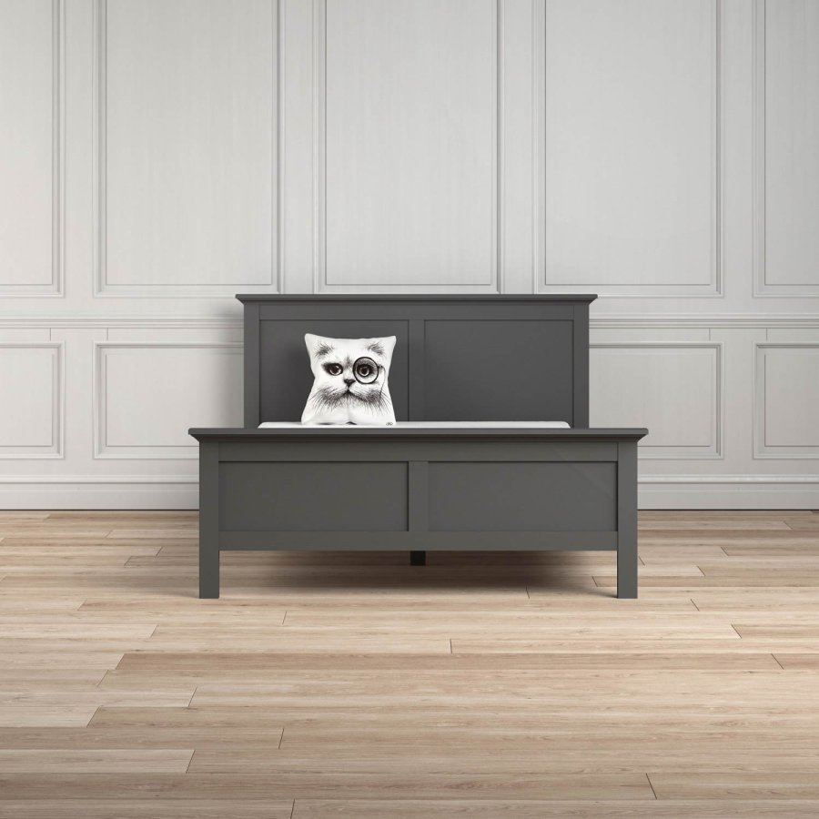 TVILUM Paris sengeramme - mat gr tr (160x200)