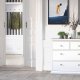 TVILUM Paris kommode - hvid tr, m. 4 skuffer