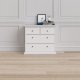 TVILUM Paris kommode - hvid tr, m. 4 skuffer