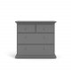 TVILUM Paris kommode - mat gr tr, m. 4 skuffer 