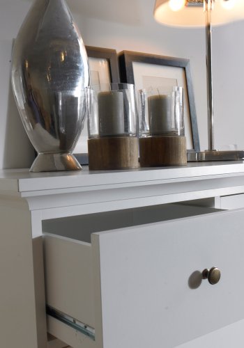 TVILUM Paris kommode - hvid tr, m. 6 skuffer