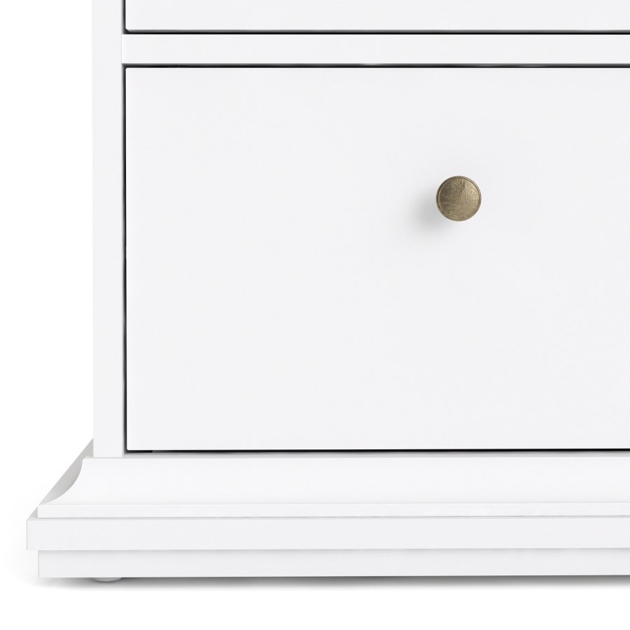 TVILUM Paris kommode - hvid tr, m. 6 skuffer