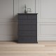 TVILUM Paris kommode - mat gr, m. 6 skuffer
