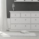 TVILUM Paris kommode - hvid tr, m. 8 skuffer