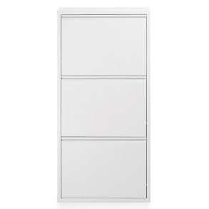 KAVE HOME Ode skoskab, m. 3 lger - hvid stl (50x103)