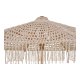 HOUSE NORDIC  Martos Hklet Parasol - Parasol, bomuld, trstok, beige<br>250 cm