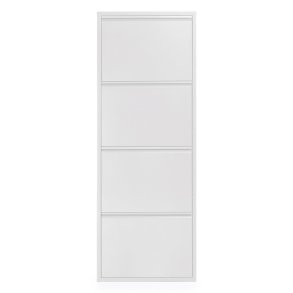 KAVE HOME Ode skoskab, m. 4 lger - hvid stl (50x136)