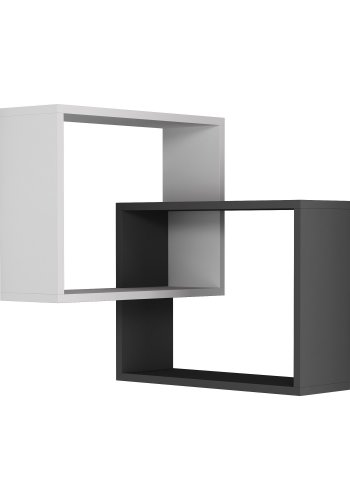 FUNZI LIVING Ring vghylde - hvid og antracitgr melamin