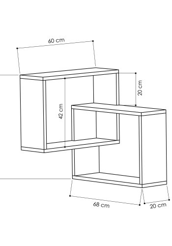 NORDVÄRK Ringvgshylde, Sonoma eg