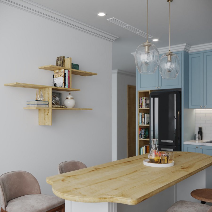 FUNZI LIVING Leo vghylde - egefarvet melamin