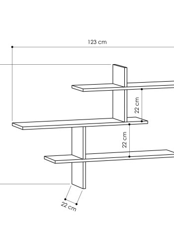 FUNZI LIVING Leo vghylde - hvid melamin