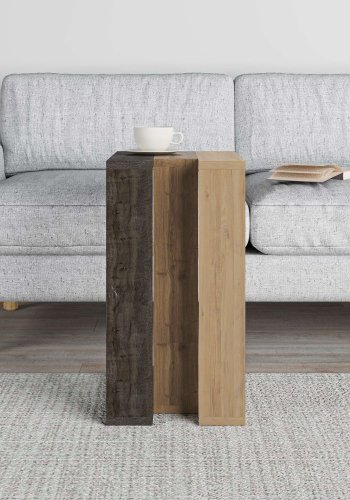 NORDVÄRK Muju sidebord, rektangulr - mrk kaffe, Hitit og Safir eg melamin (30x40)