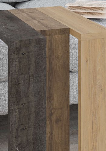 NORDVÄRK Muju sidebord, rektangulr - mrk kaffe, Hitit og Safir eg melamin (30x40)