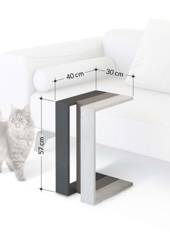 NORDVÄRK Muju sidebord, rektangulr - mrk kaffe, Hitit og Safir eg melamin (30x40)