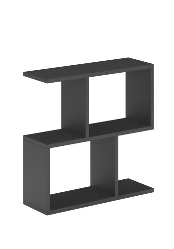 NORDVÄRK Homemania sofabord, m. hylder - silkesort melamin (60x20)