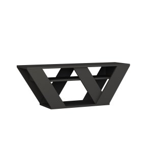 NORDVÄRK Pipralla TV-bord, m. 1 hylde - antracitgr melamin (110x30)