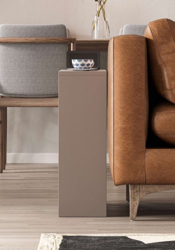 NORDVÄRK Simpi sidebord, m. 1 hylde, rektangulr - let mokka melamin (55x20)