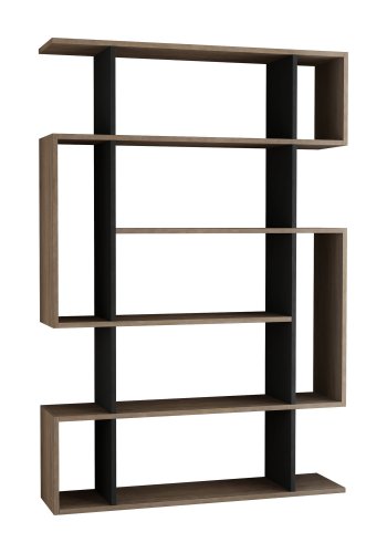 FUNZI LIVING Mito bogreol - Sonoma eg og antracitgr melamin